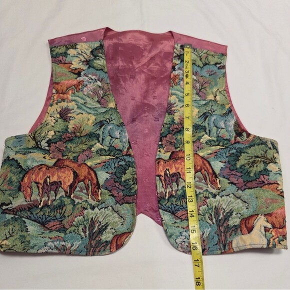 Vintage Tapestry Horse Vest S/M - Picture 7 of 11